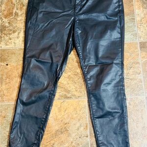 Universal Thread Black faux leather pants